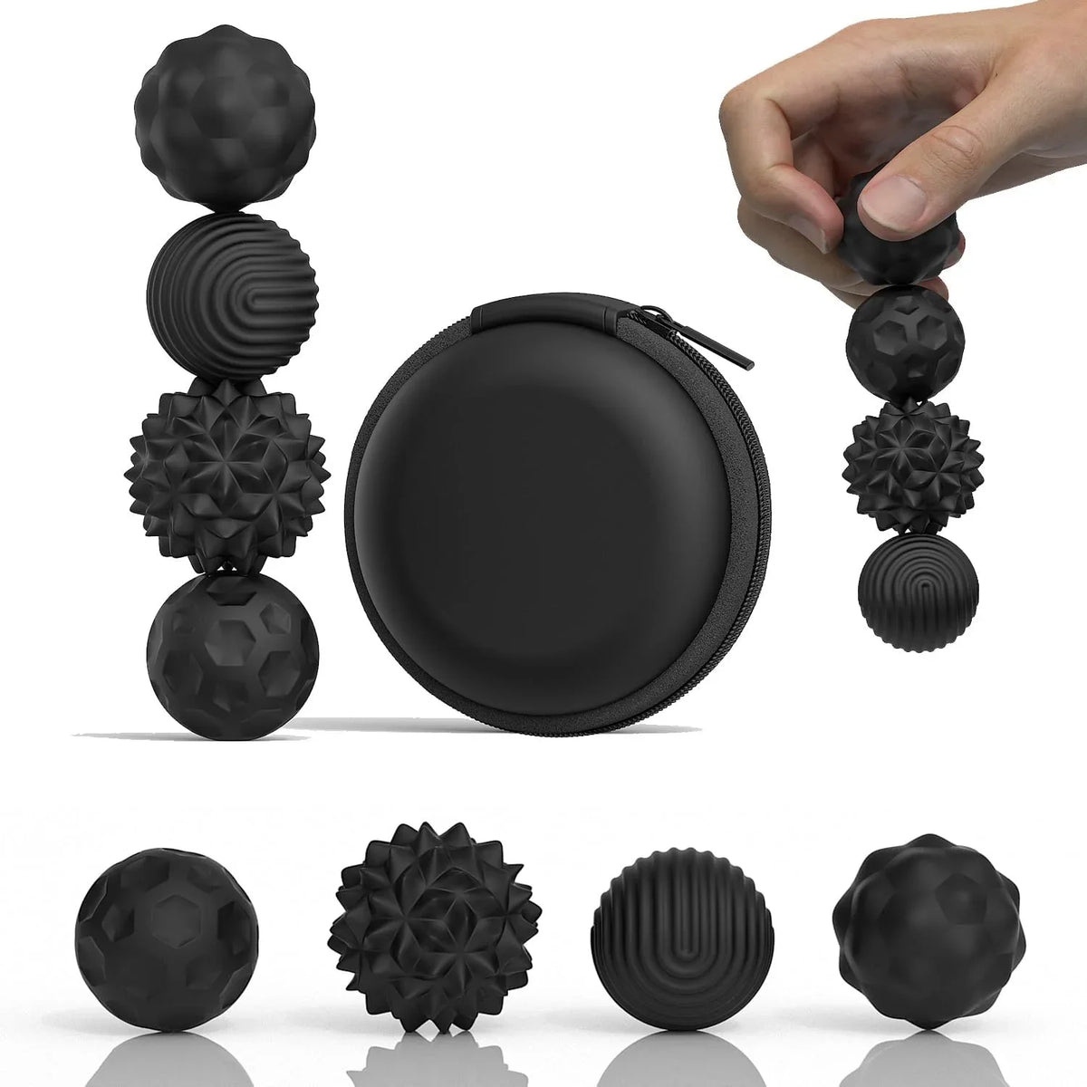 Magnetic Sensory Fidget Balls with Silicone Shell
