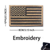 Reflective American Flag Tactical Patch with Glow-in-the-Dark Detail
