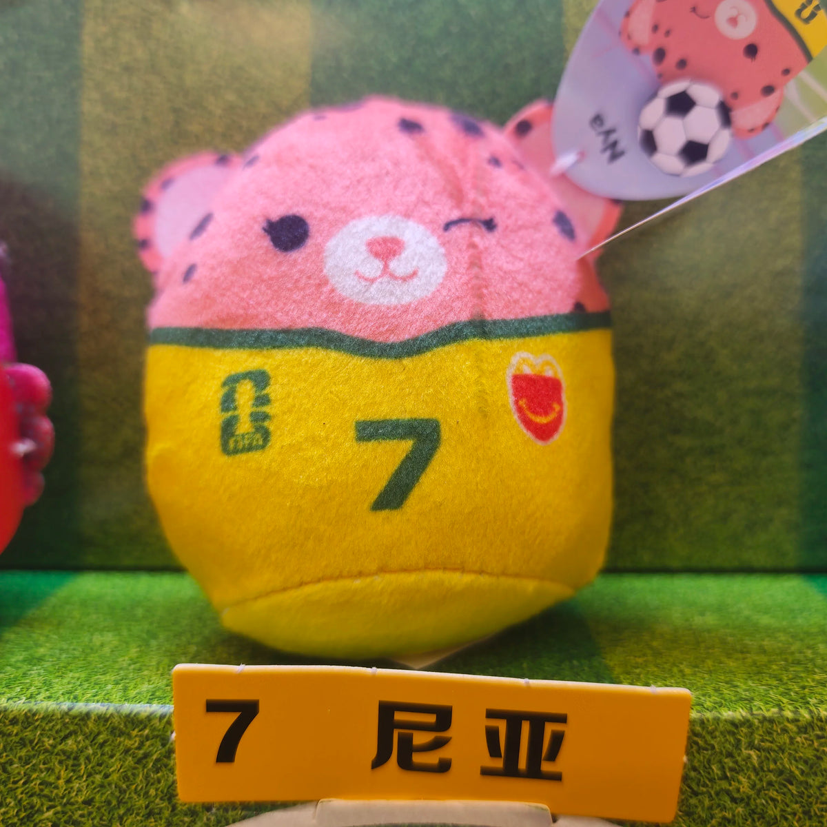 Soccer Plush Doll Set in Football Jerseys