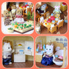 Forest Animal Miniature Dollhouse Furniture Set – 1/12 Scale Bedroom, Kitchen & Bathroom Decor