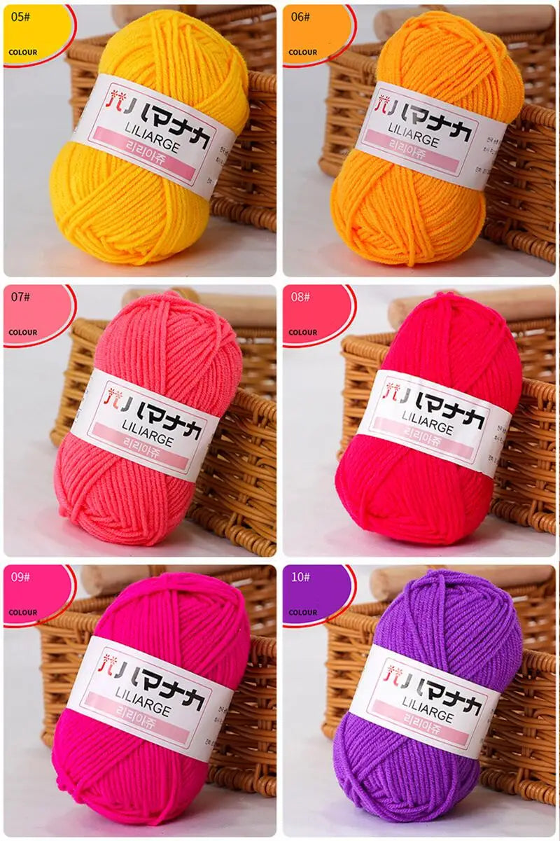Milk Cotton Chenille Yarn for Soft Baby Knitting & Crochet