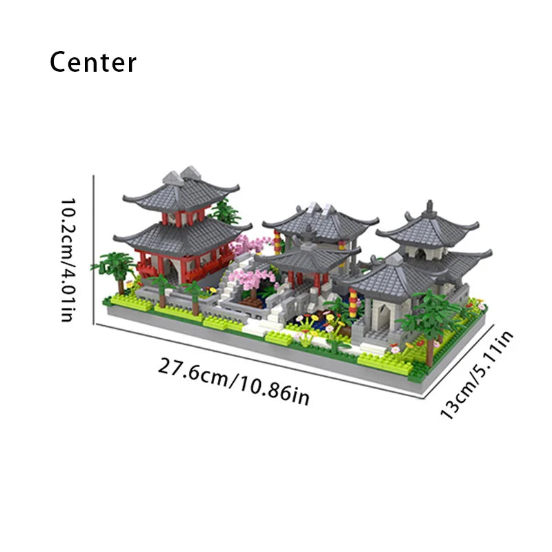 Classical Suzhou Garden Micro Building Blocks Set