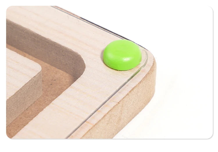 Magnetic Color Sorting Maze Board – Montessori Wooden Toy for Counting & Fine Motor Skills