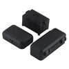 Set of three black mini storage boxes for RC crawler models