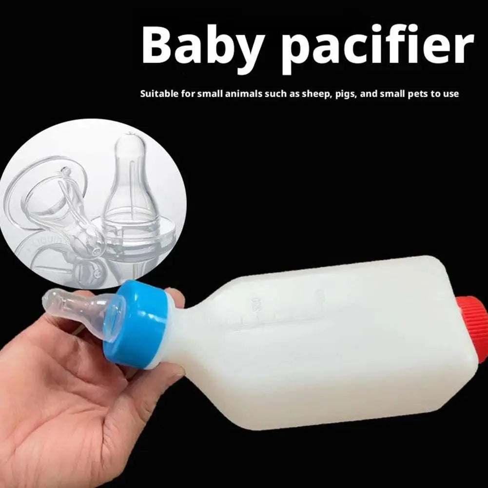 Hangable Lamb Nursing Bottle with Soft Nipple for Goat, Calf, and Cattle