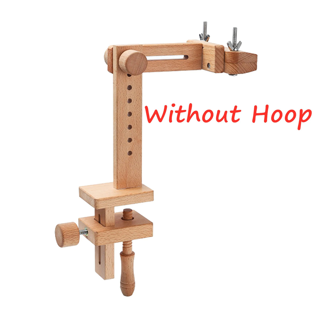 Adjustable Wooden Embroidery Stand with 360° Rotation