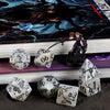 Plum Flower Polyhedral Dice Set (7 Pieces)