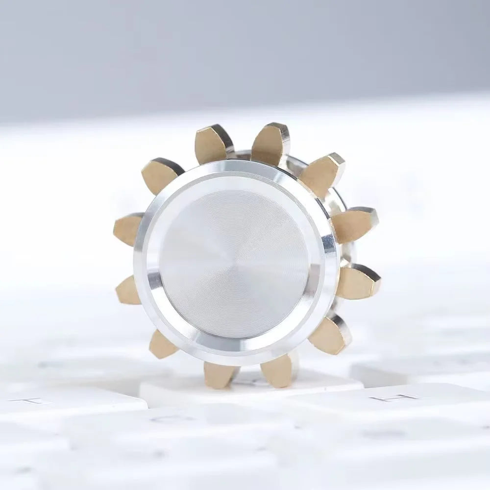 Mini Metal Gear Fidget Spinner for Stress Relief and Focus