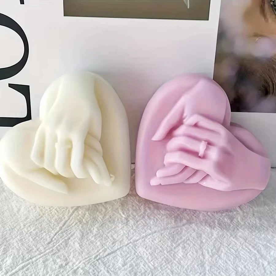 Heart-Shaped Silicone Candle Mold | DIY Soap & Candle Making Kit