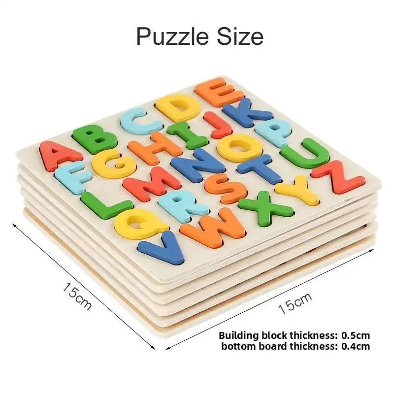 Wooden Montessori Number Puzzle & Sorting Toy