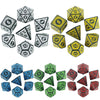 Textured Polyhedral Dice Set for RPG and Tabletop Games