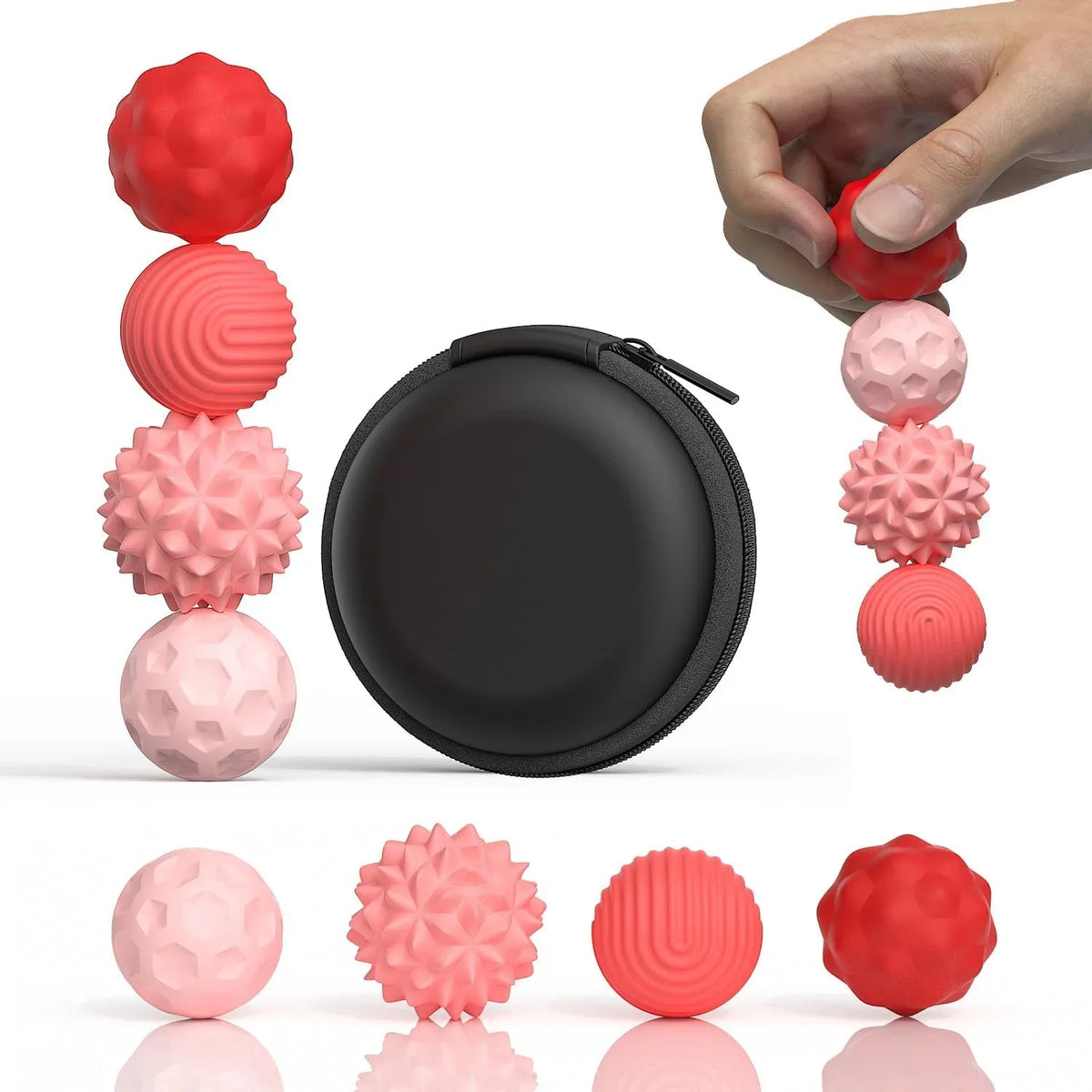 Magnetic Sensory Fidget Balls with Silicone Shell