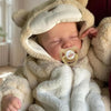 Lifelike 18-Inch Reborn Baby Doll with Soft Vinyl Body - Poseable Newborn Boy for Kids