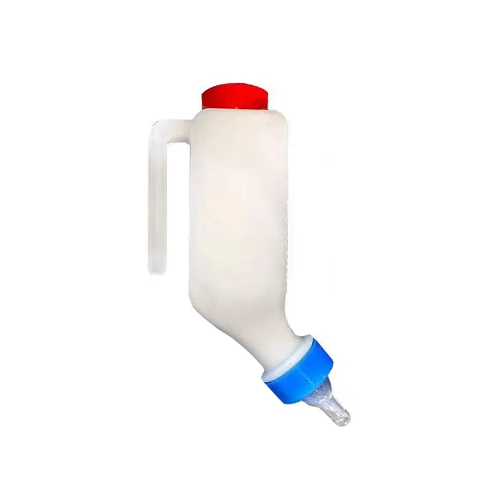 Hangable Lamb Nursing Bottle with Soft Nipple for Goat, Calf, and Cattle