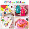 DIY Gem Stickers featuring colorful acrylic gems and rhinestones used for crafts and decoration.