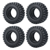 Quatre vues de roues en caoutchouc souple conçues pour voitures RC crawler