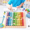 Wooden Multiplication Table Math Learning Toy for Kids
