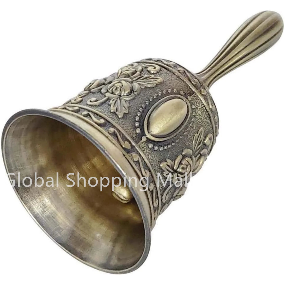 Classic Brass Hand Bell for Service, Weddings & Home Decor