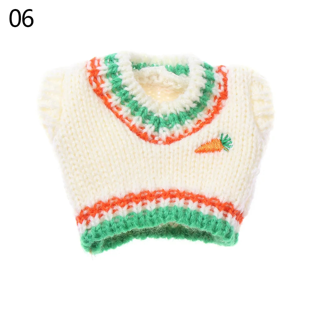 Fashionable Sweater and Vest Set for 20cm Plush Dolls