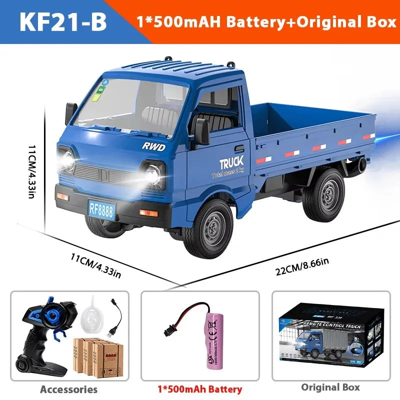 Remote Control Stunt Truck with LED Lights and Spray Effect