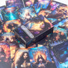 A collection of Divine Celestial Tarot cards featuring mystical figures and celestial themes.