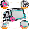 High-Contrast Tummy Time Baby Mirror with Crinkle Cloth Book and Teether