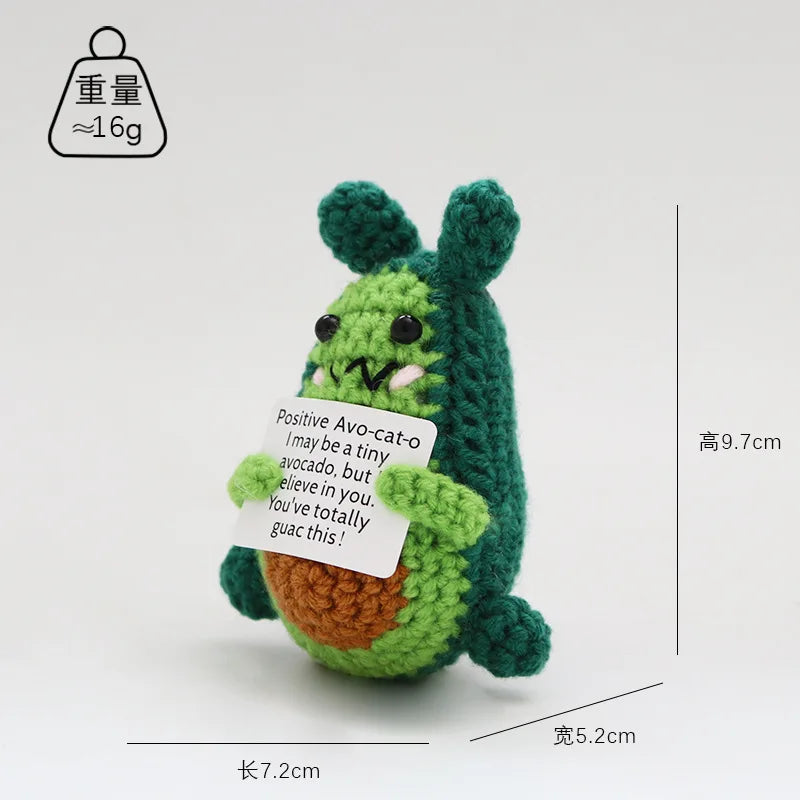 Handmade Crochet Emotional Support Cat Ornament