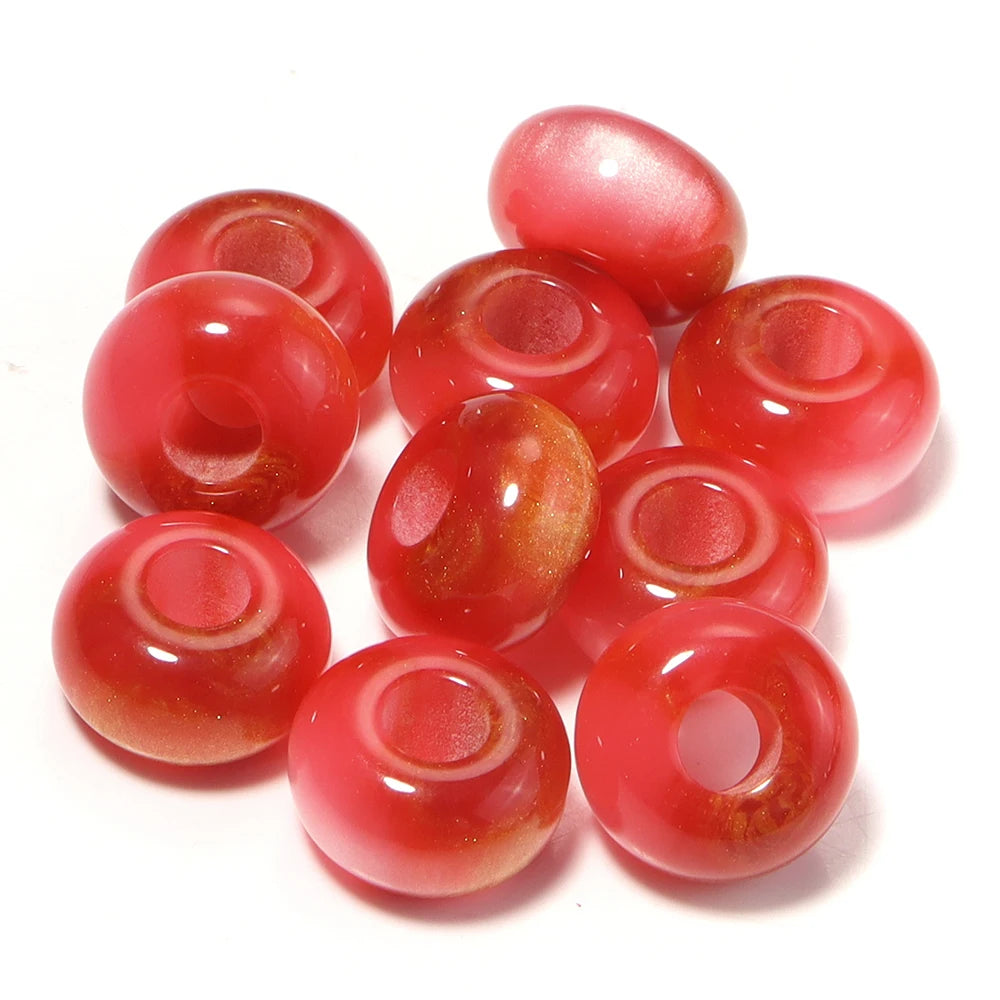 Colorful Resin Spacer Beads for Jewelry Making