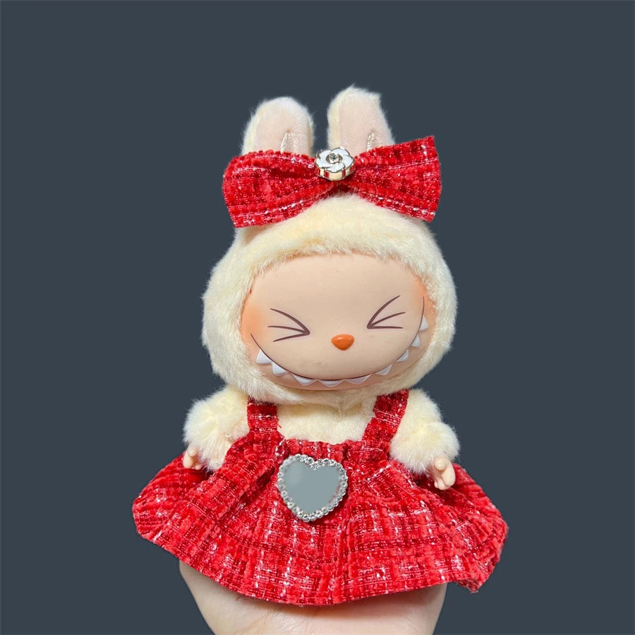 Fashion Doll Outfit Set for 15/17cm Labubu Figures