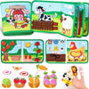 Soft Felt Farm Animal Busy Book for Toddlers