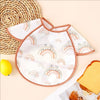 Waterproof Adjustable Baby Bib with Catch Pocket