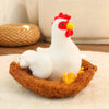 Adorable White Chicken Plushies – Soft Farm Animal Stuffed Hen & Rooster Set