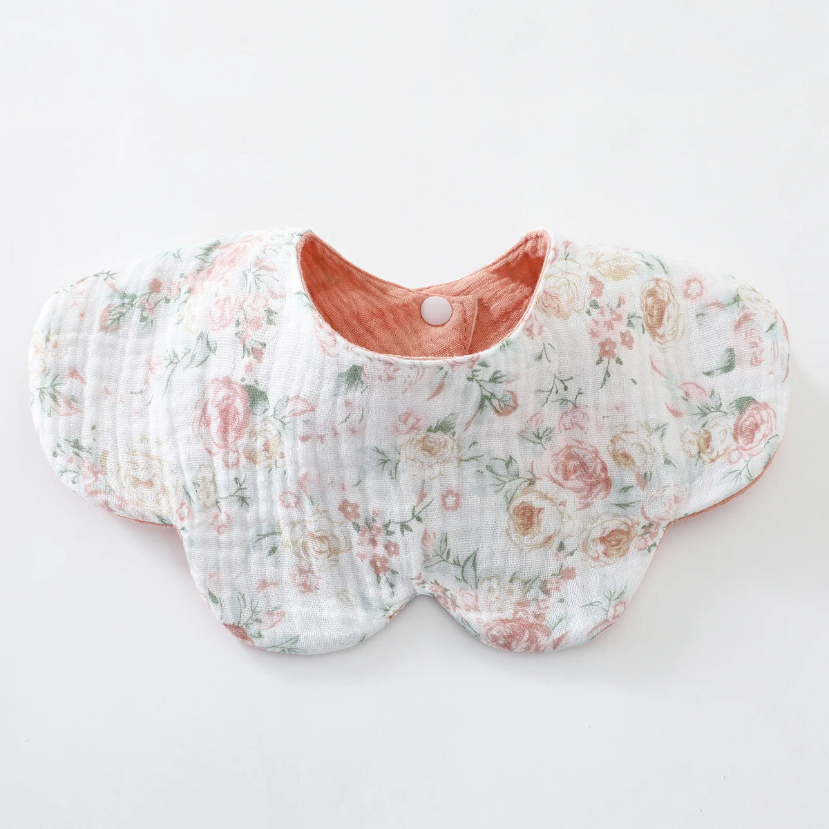 6-Layer Cotton Baby Bib with Reversible Design