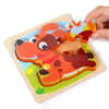 3D Wooden Tangram Puzzle Set for Kids – Cartoon Animals & Traffic Themes