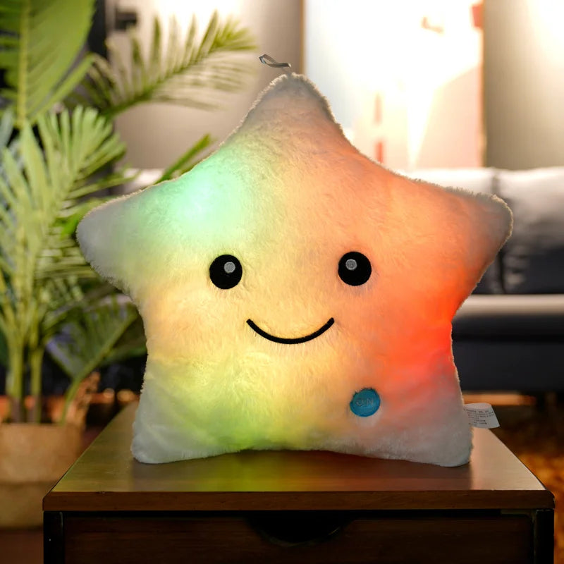Glowing Star Pillow with Soft LED Light
