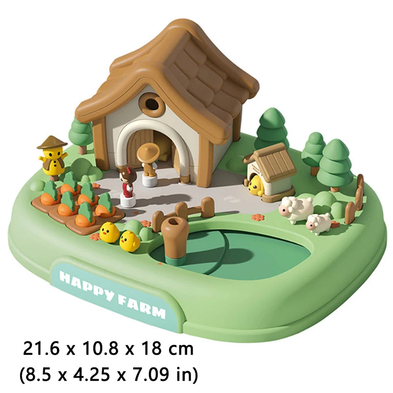 Magnetic Movable Princess Castle Dollhouse Playset