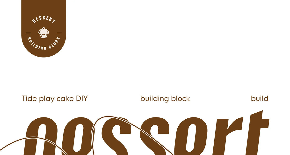 Cake-Shaped Building Block Set for Creative Home Décor