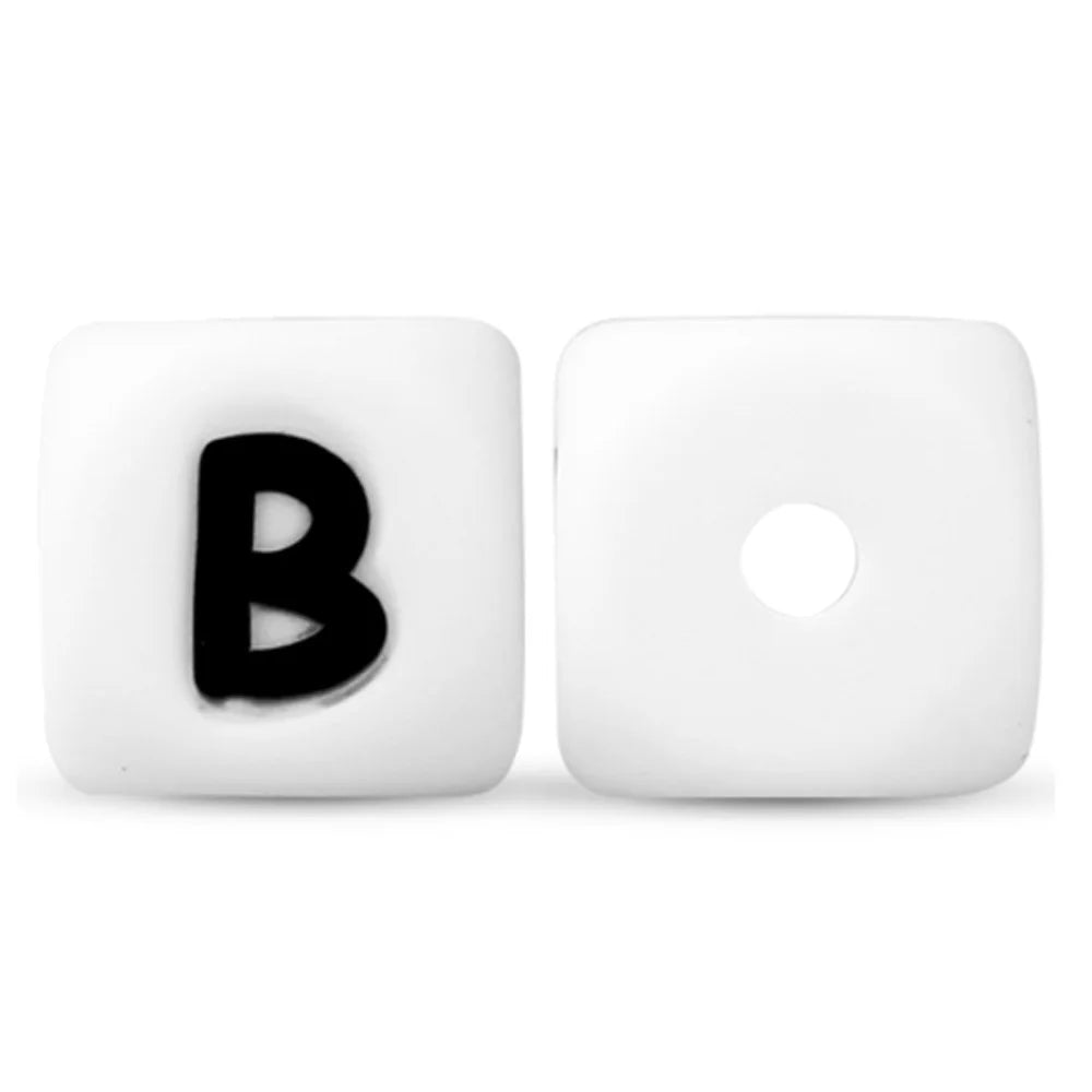 Silicone Letter Beads for DIY Bracelets and Jewelry Making