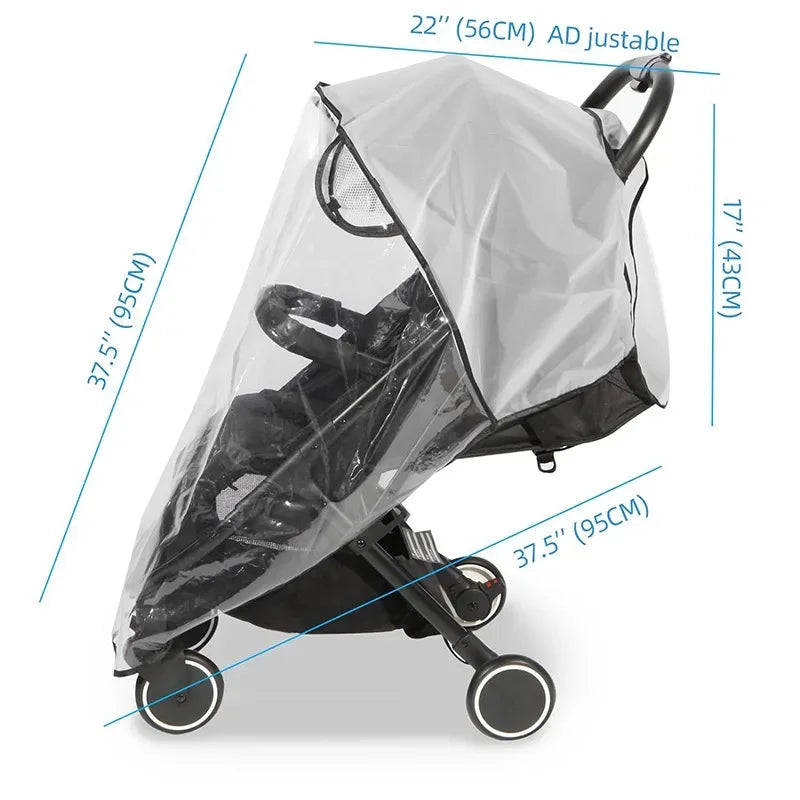 Transparent Waterproof Stroller Rain Cover for Baby