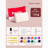 A set of air-dry stone plastic clay tools and acrylic colors for sculpting and crafting