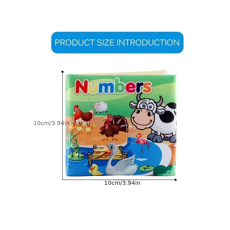 Soft Cloth Baby Books Set for Early Learning – Fruits, Animals, Numbers & More