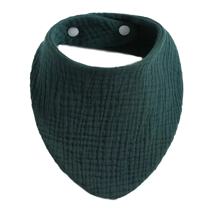 Soft Cotton Muslin Baby Bibs with Absorbent Gauze
