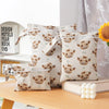 A pack of three waterproof wet and dry bags featuring a repeating pattern of cute baby goats.