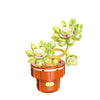 A set of City Creativity Building Blocks featuring green and pink floral-themed structures.