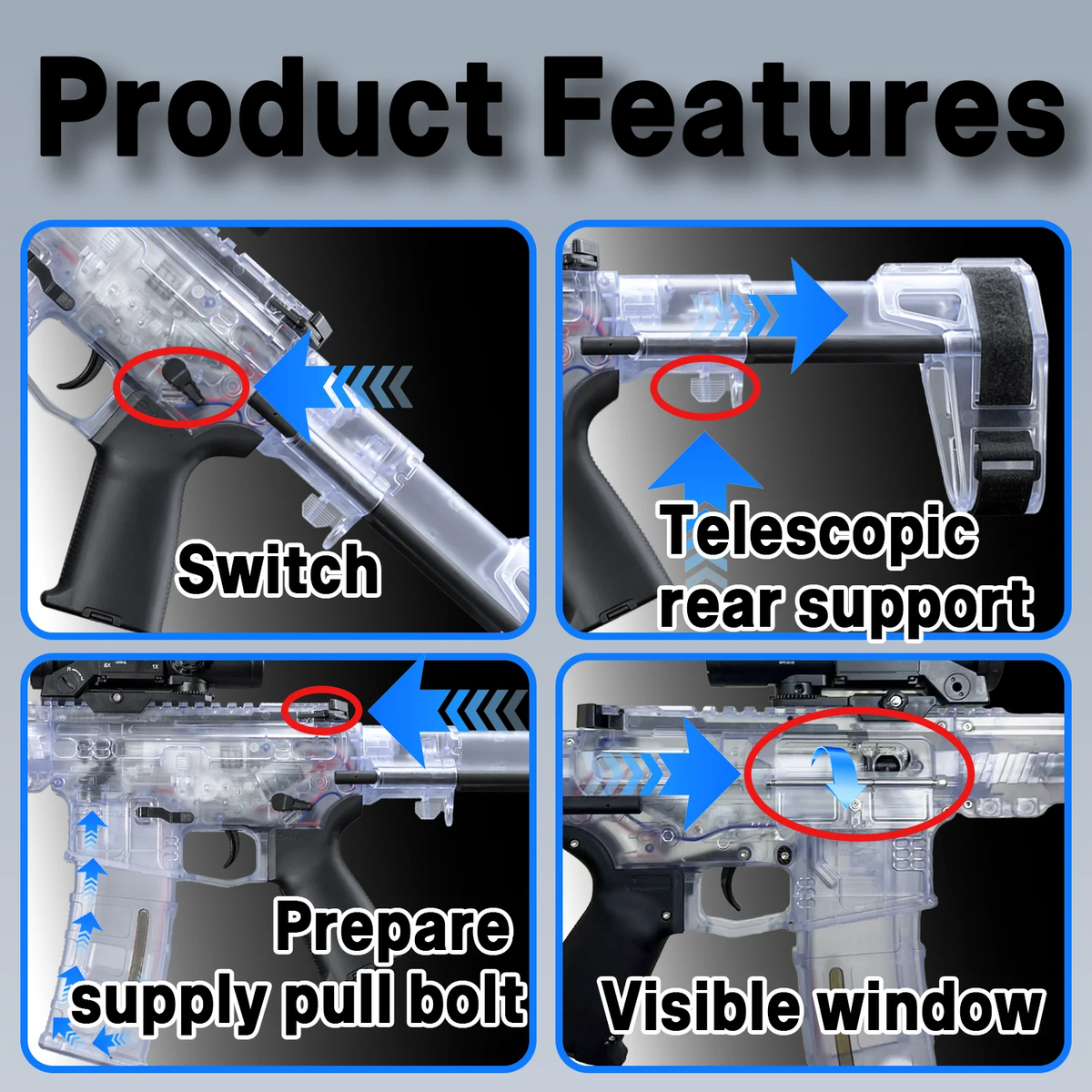 Automatic Electric Gel Ball Blaster for Outdoor Play