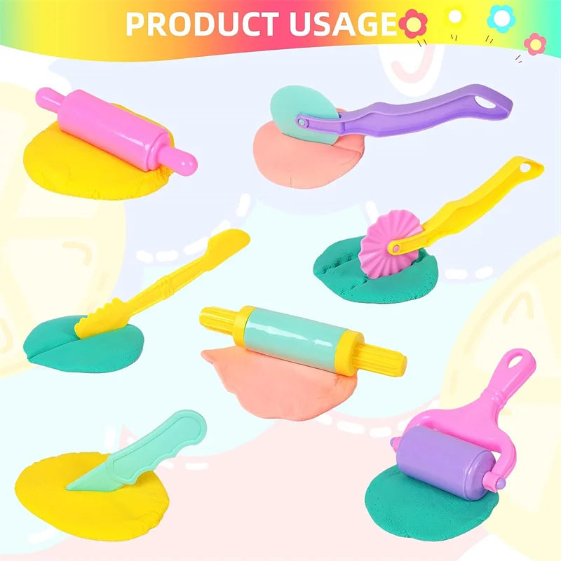 Animal Playdough Tools Kit for Kids with Cutters and Molds