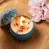 Dried Flower Aromatherapy Candle with Essential Oil