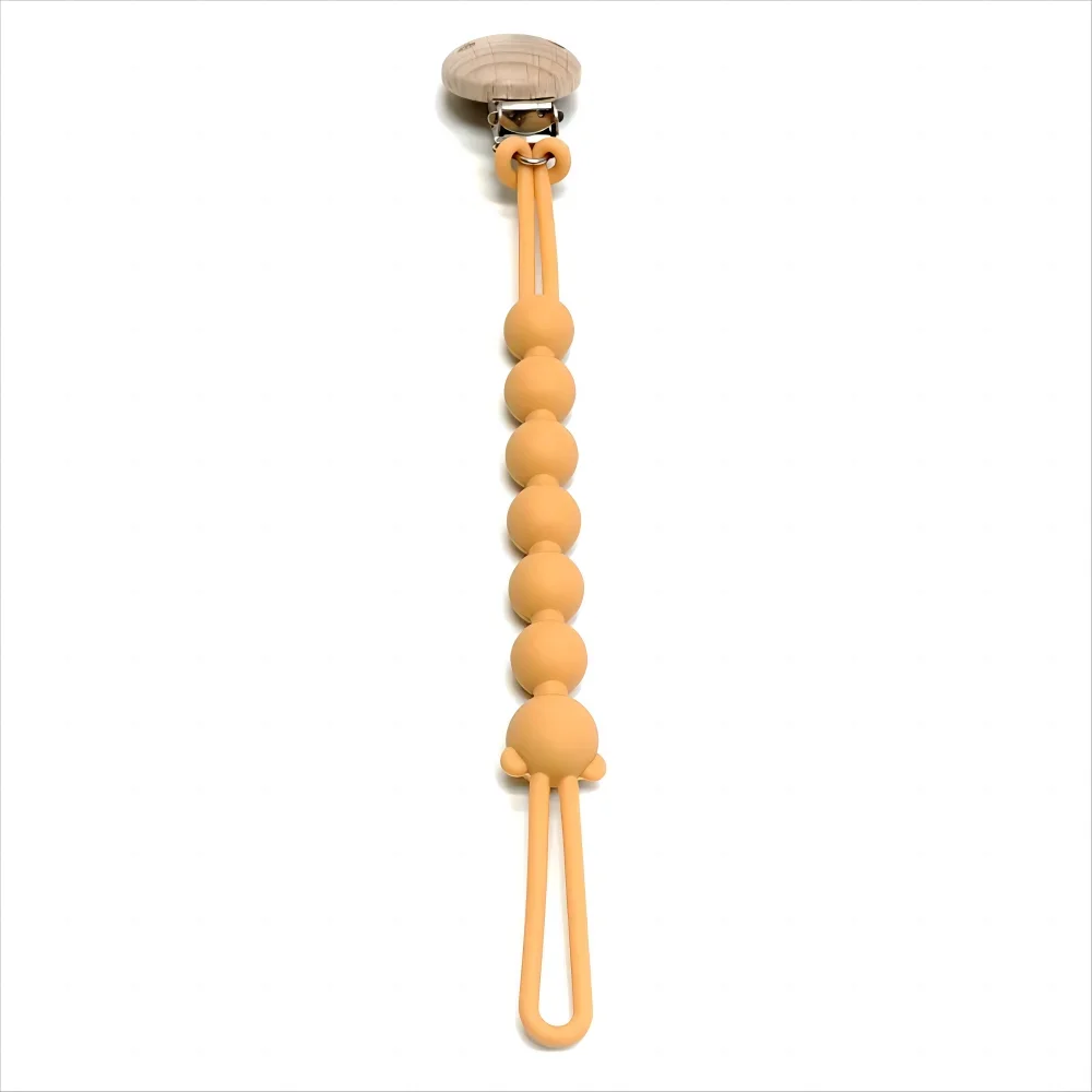 Baby Pacifier Clip with Silicone Teething Beads