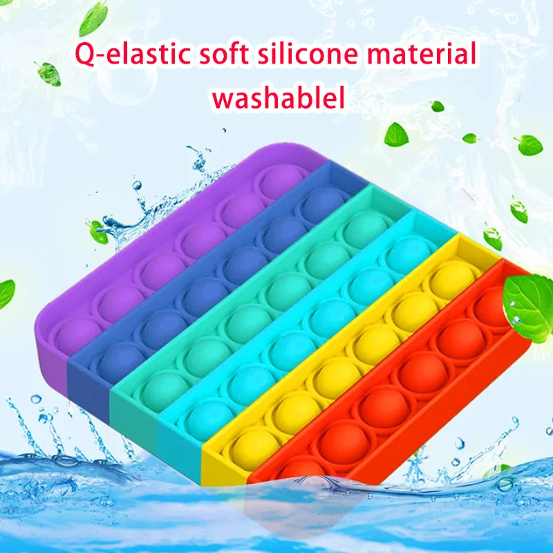 Rainbow Pop Sensory Fidget Toy for Stress Relief