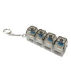 LED Crystal Keyboard Keychain Fidget Toy